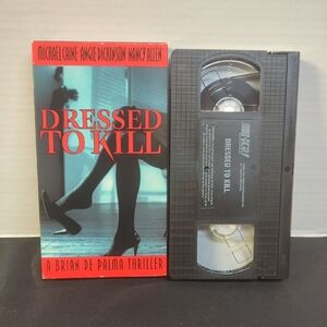 4/$20 Dressed To Kill VHS Brian De Palma Thriller
